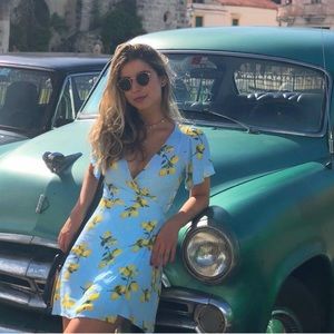 Lemon print summer dress